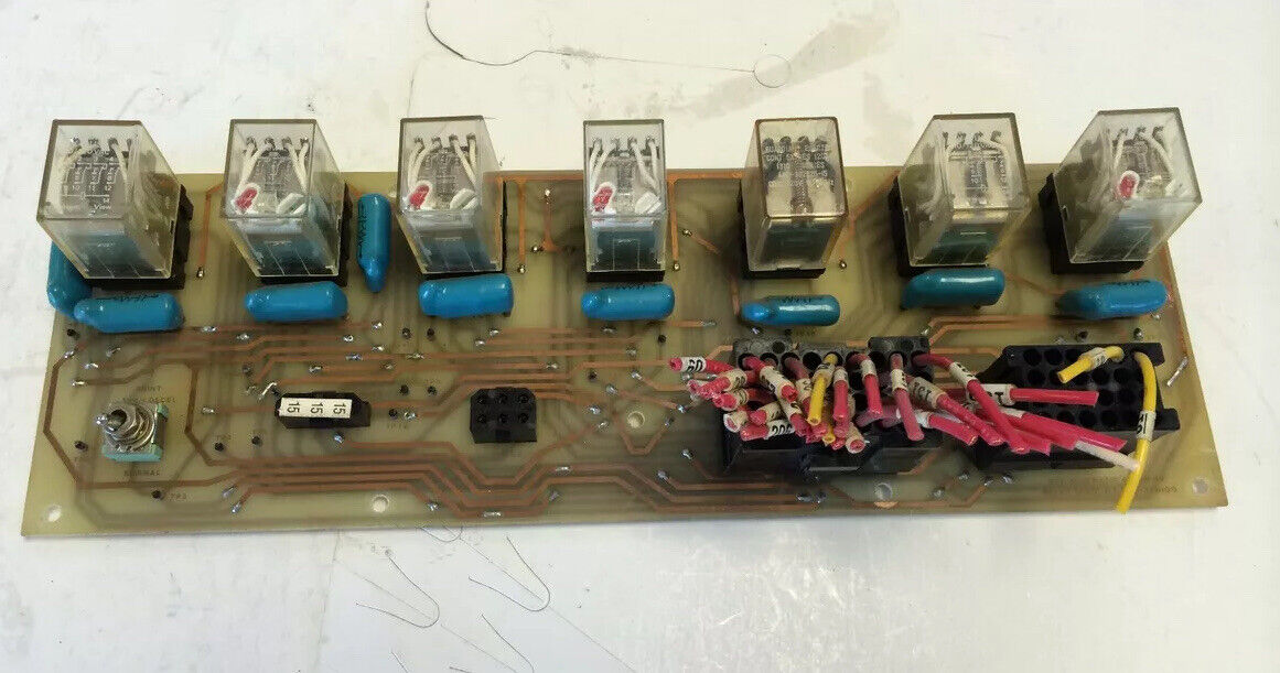 See Schematic D-03M189 Relay Logic P.C.B. D-07Mioo,D-07M100,Omron My4-Us,Fj