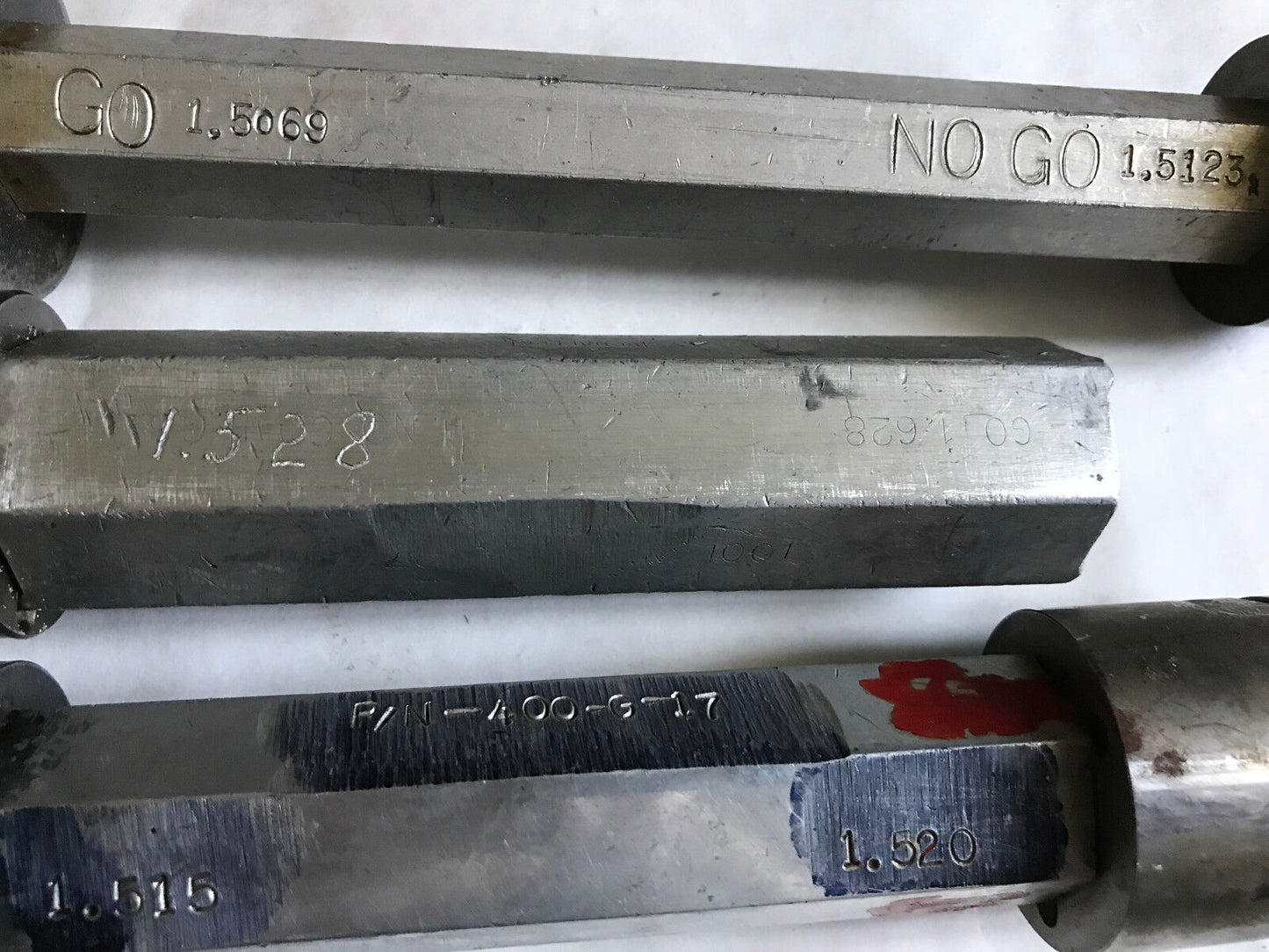 Lot The Pipe Machinery Go No Go Plug Gage 1.515 1.520 1.5069 1.5123 1.528,Ad