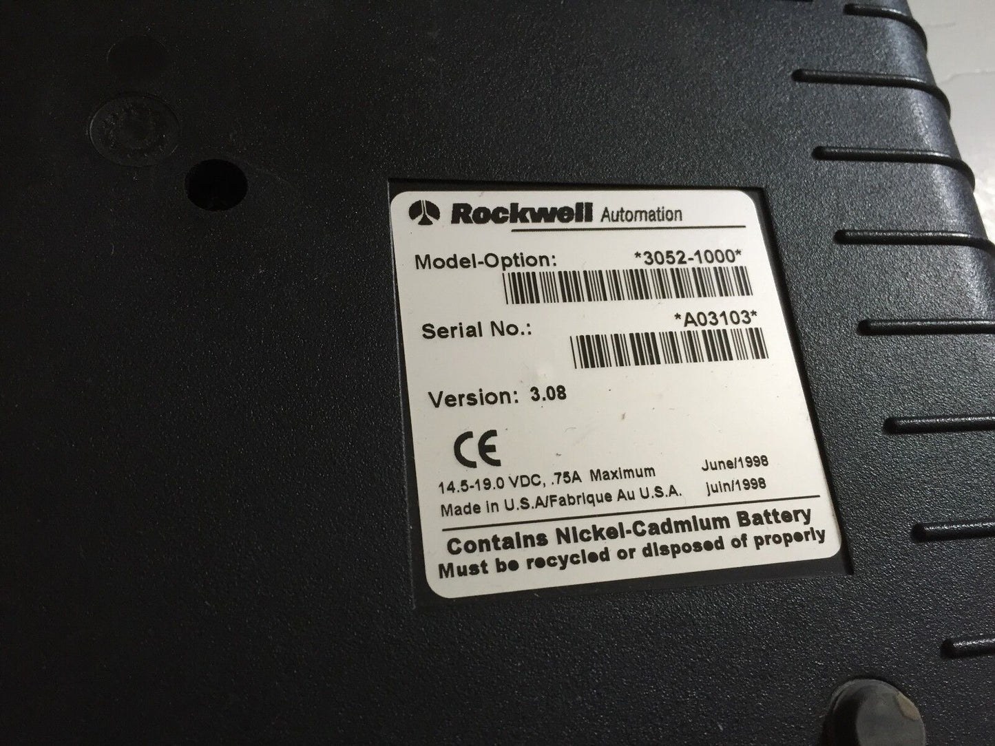 Rockwell 3052-1000 Allen Bradley Keyboard Datamyte,Ev