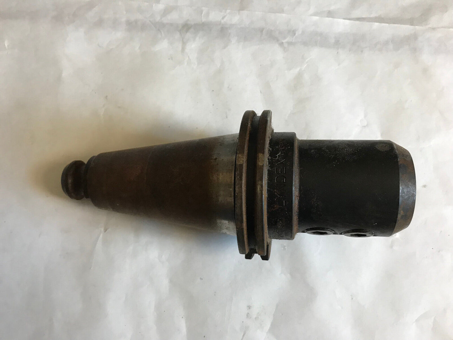 Lot 2 Mixed Lyndex Tool Holder Lot, 1/2" & 1" Bore Sizes, Cat-50 Used,Sc