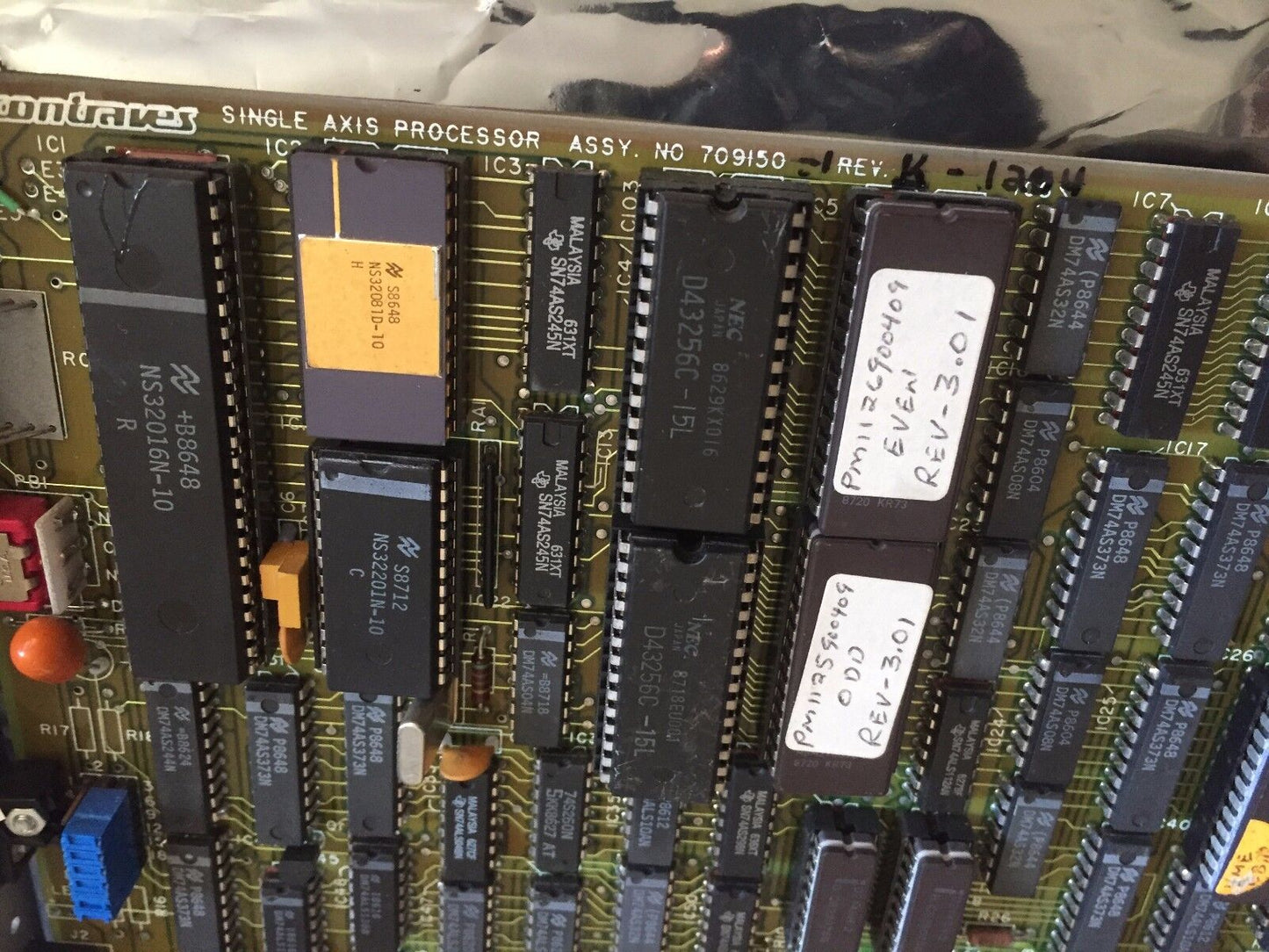 Contraves J1,Rs232,709150,7091501 Control Board Single Axis Processor,Cv