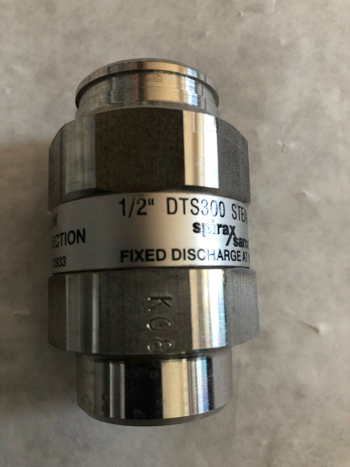 New Spirax Sarco 1/2" Dts300 Thermostatic Steam Trap 300 Psi Stainless Npt,Bm