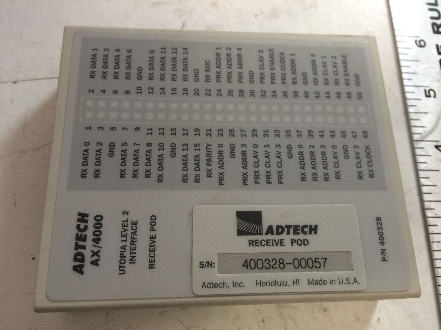 Adtech 400328 Ax/4000 Utopia Level 2 Interface Receive Pod,Cl,Ae