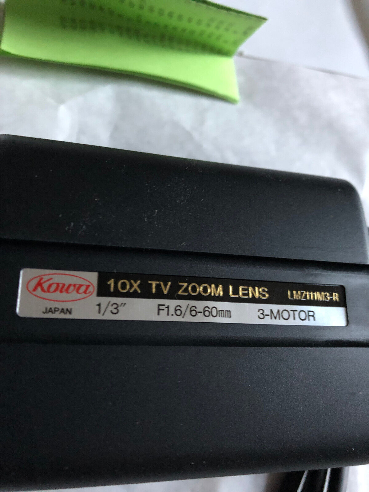 New Kowa Lmz111m3-R Motorized 10X Tv Zoom Lens,1/3" F1.6/6-60Mm Cs-Mount,Az
