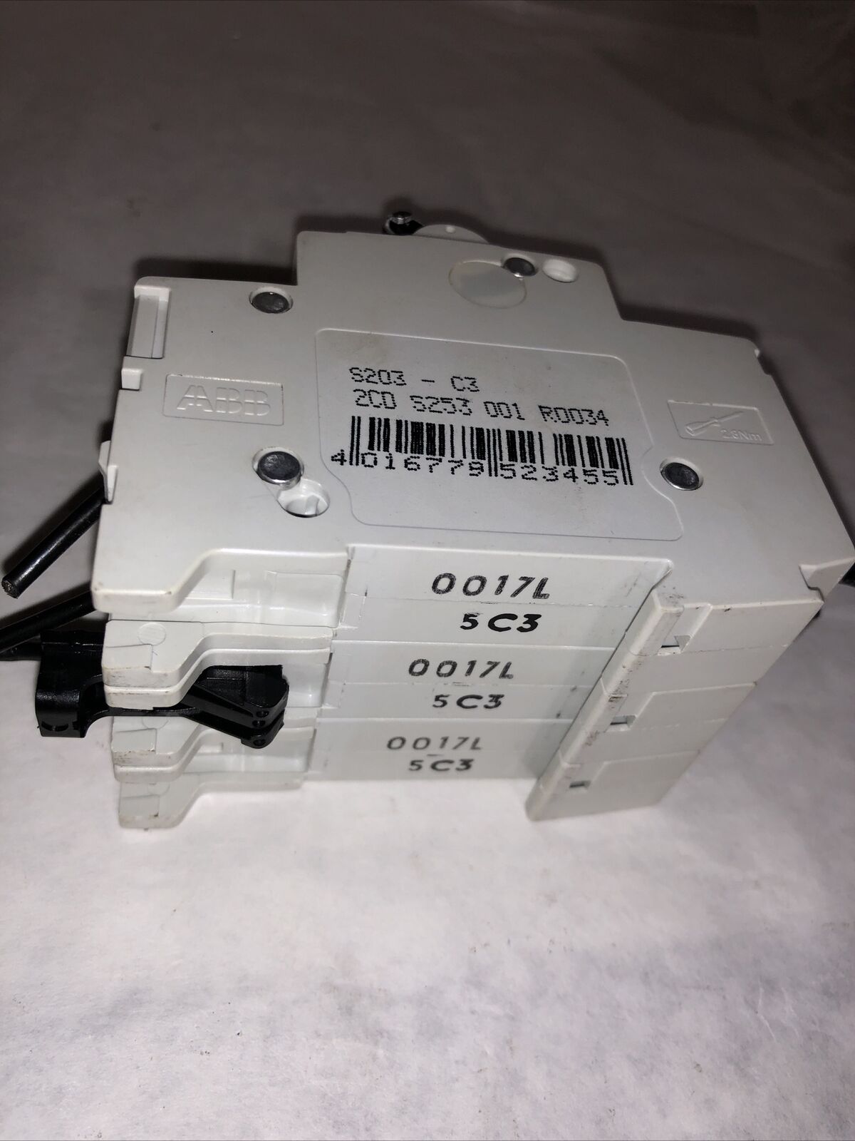 Abb S203-C3, 2Cd S253 001 R0034, S 203 C3  Circuit Breaker,Fg