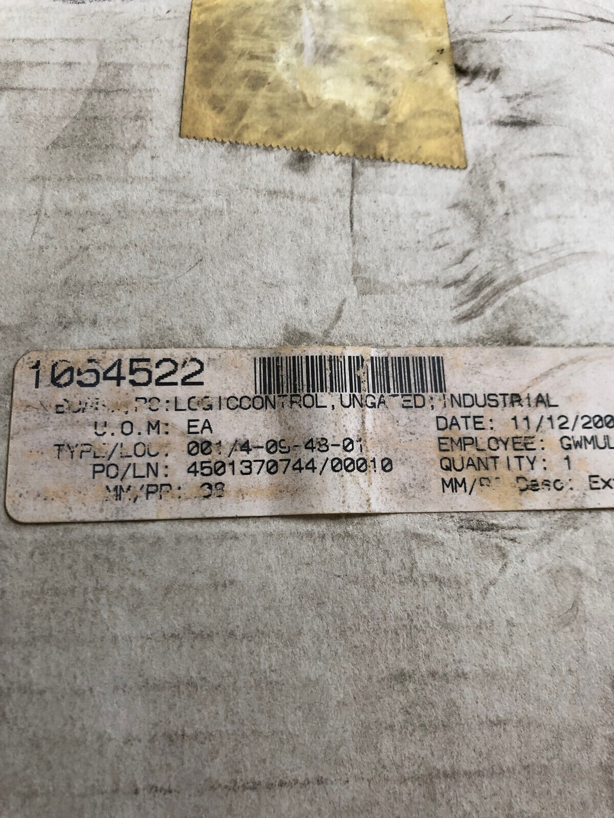 New Industrial Dynamics 8819 Control Module,Insp. Logic,Insp Logic,Part 08597,De