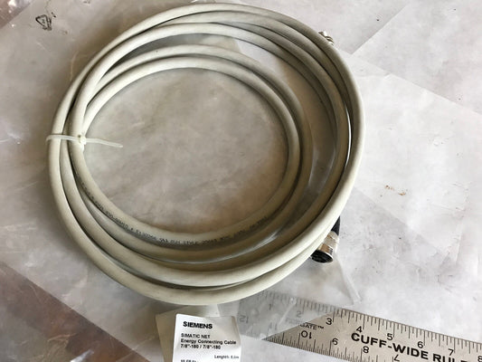 New Siemens 6Xv1822-5Bh50 Plc Simatic Net Cable 5M, 7/8"-180/7/8"-180,Ag