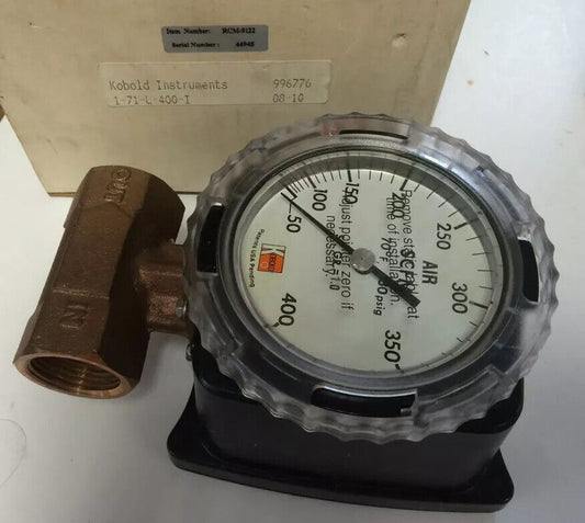 New Kobold Rcm-9122 Flowmeter, 1" Npt, Pneumatic,Dj