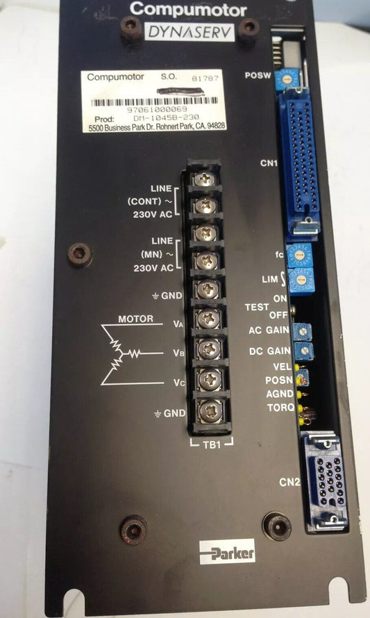 Compumotor Dynaserv Sd1045b62 48N Dm-1045B-230 Dm &Dr Direct Drive Servo,Di