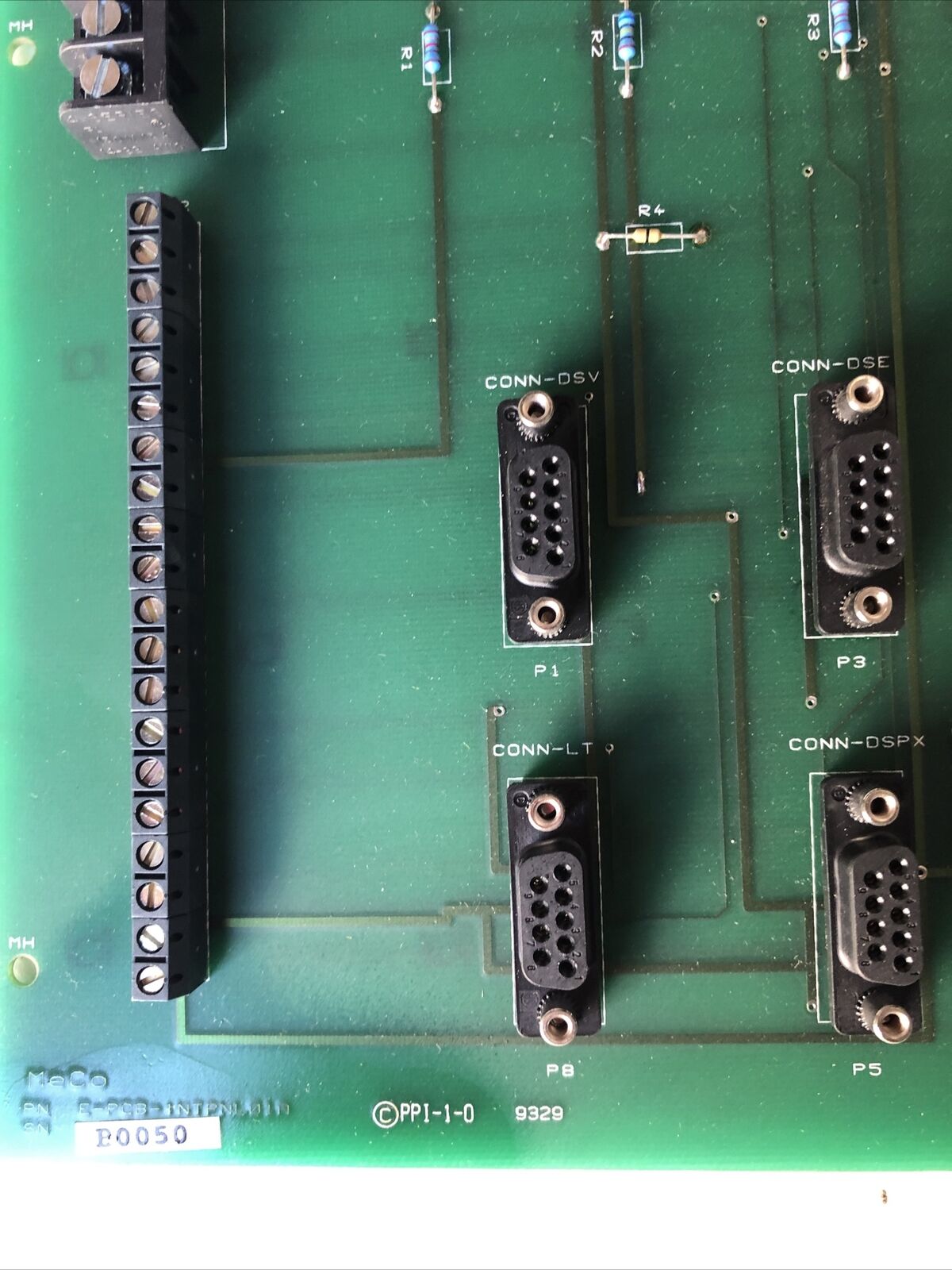 New Meco I/O Pcb Card Circuit Board E-Pcb-Intpnl01a  Ppi-1-0,9329,Fg
