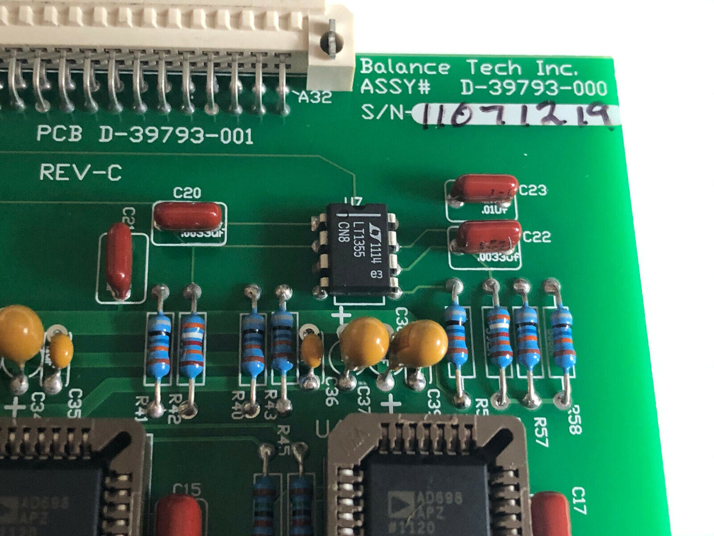 New Balance Tech D-39793-000 Quad Lvdt Amp Pc Board D-39793-001,Tl
