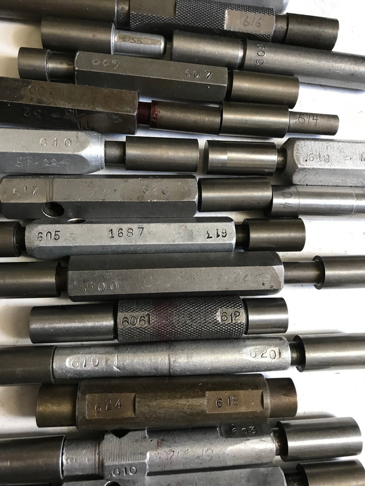Lot The Pipe Machinery Go No Go Plug Gage .614,.616,.607,.608,.605,.600,.620,E