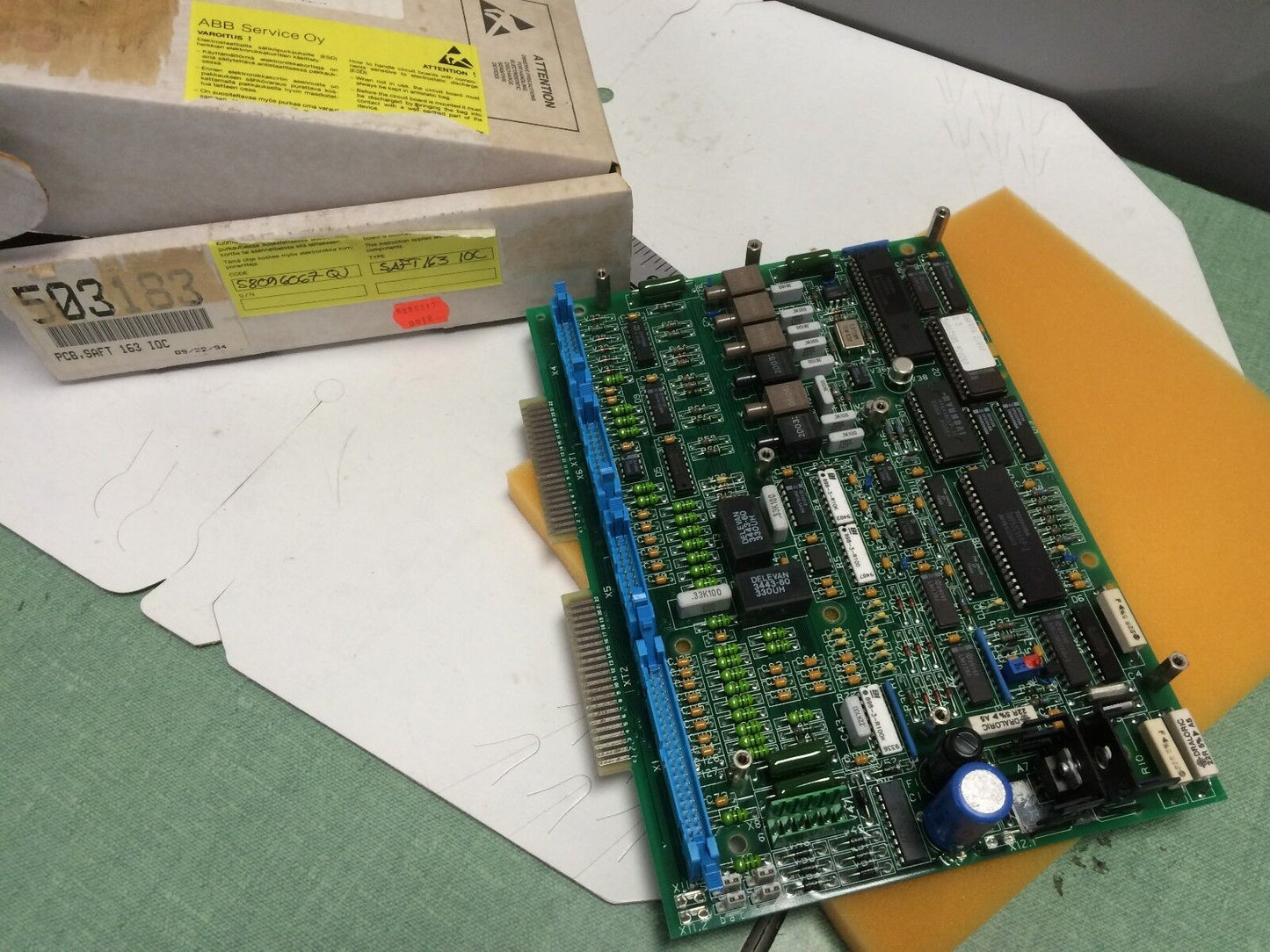 New Asea Brown Boveri Connection Board 58096067 Qj 940610,Abb Saft 163 Ioc,Bf