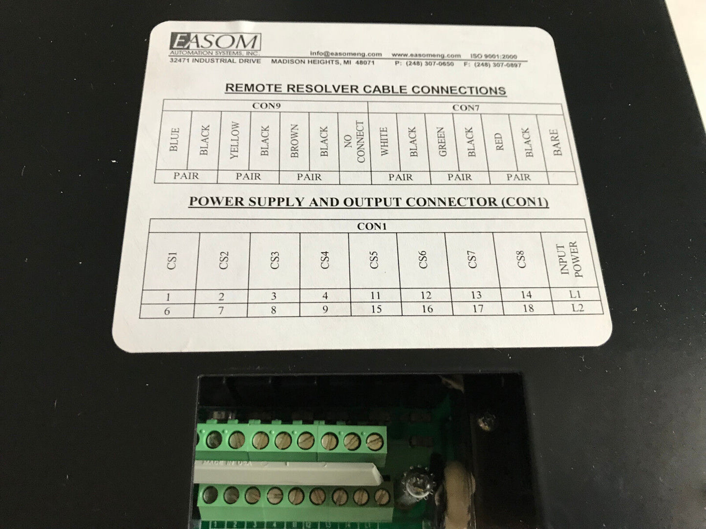 New Easom Es-5008-12-Ac-120 Digi-Dog Programmable Limit Switch Panelview,Sb