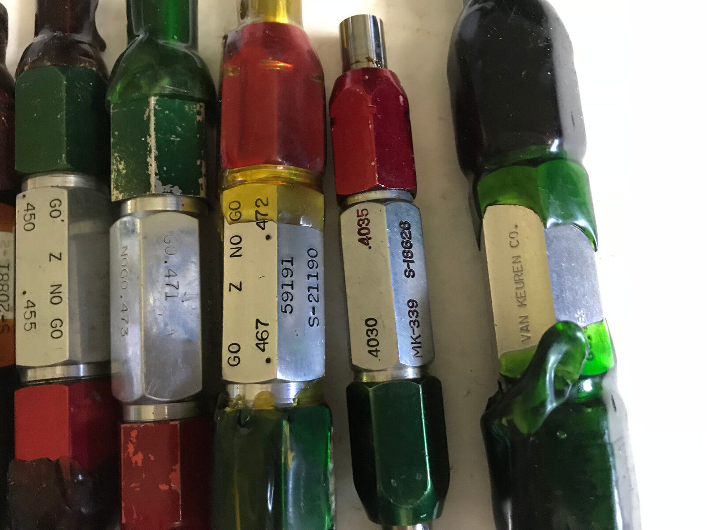 Lot Plug Gage Go Nogo Van Keuren .471,473,464,469,4030,4035,483,488,450,467,Es