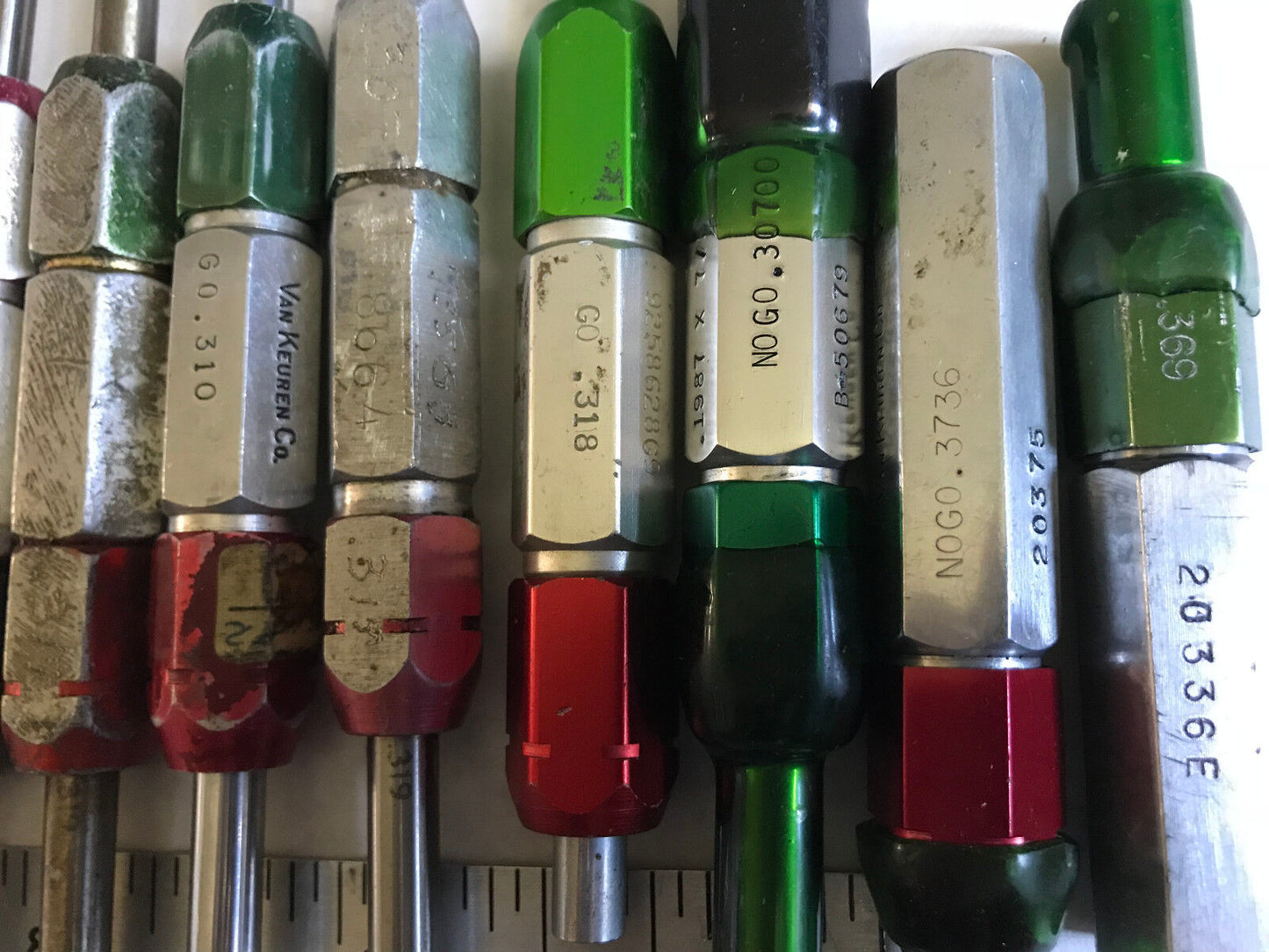Lot Plug Gage Go Nogo Van Keuren .303,306,3081,311,318,3031,310,319,3031,365,Es