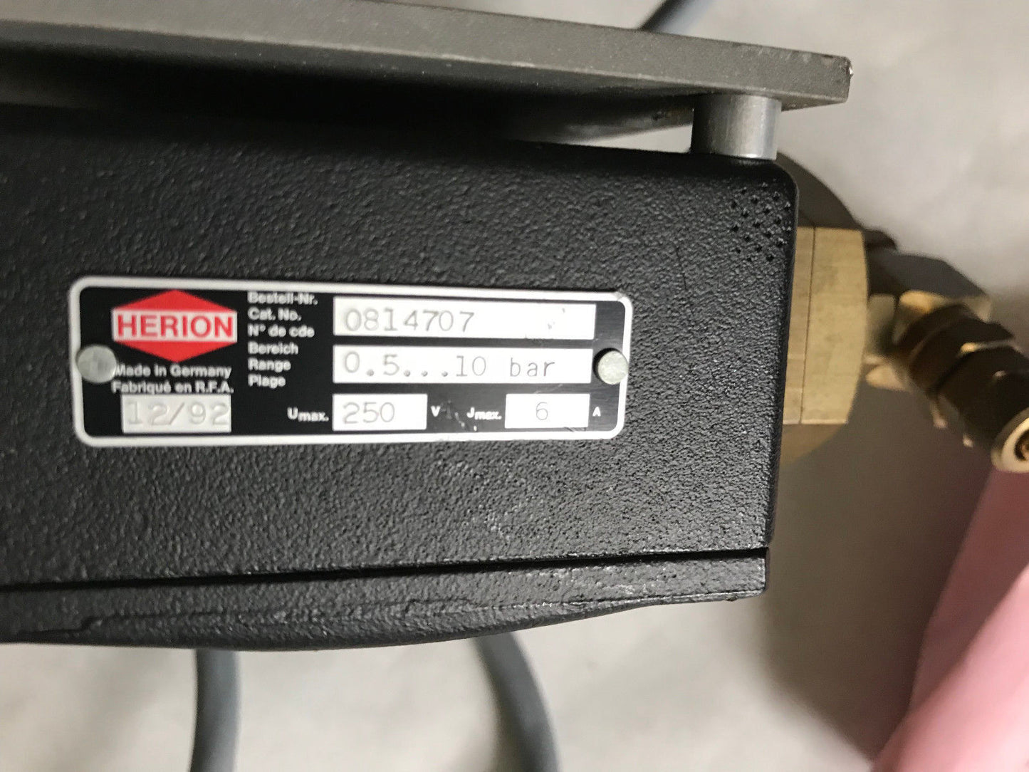 New Herion 31260062 Main Air Sensor,Wmm Pmc 0814707,600607-8118 X31p,Ah