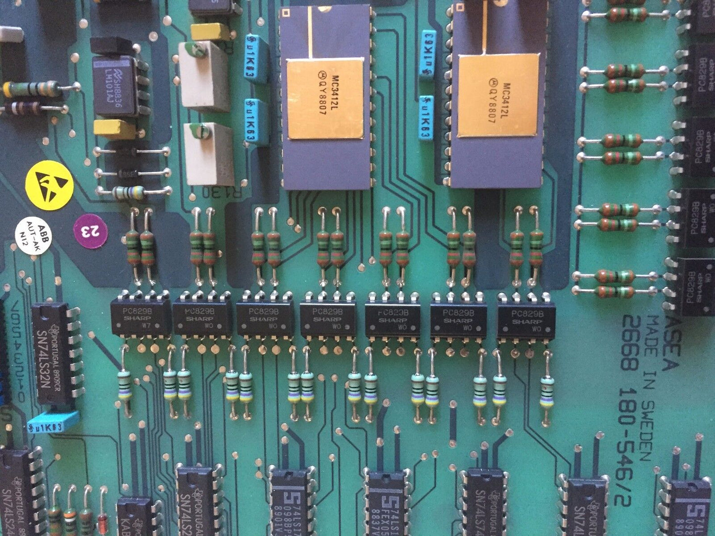 Abb Yb161102-Bs/1,Abb Dsqc 115,Asea Brown Boveri Resolver Exciter Board,Ax