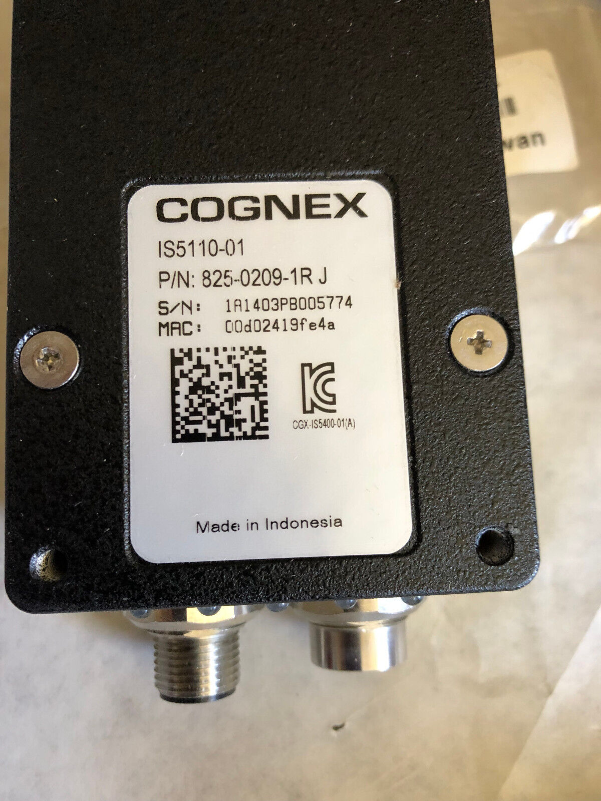 New Cognex 825-0209-1R J Insight Machine Vision Camera,821-0034-1R, Is5110-01,Am