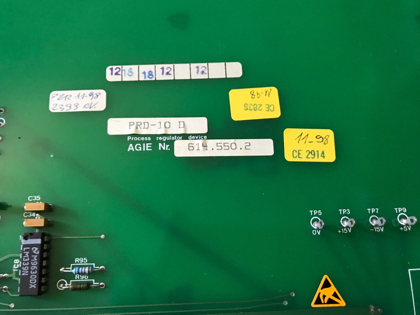 Agiepuls Mm Wire Edm Machine Agie Nr. 614.550.2,Prd-10 D,Process Regulator,Ag