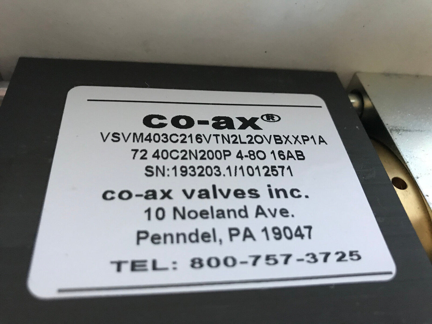 2" Co-Ax Vsv-M 40 Drnc,72 40C2n200p 4-80 Valve,Rexroth Gt-010061-00440,24Dc,Ax