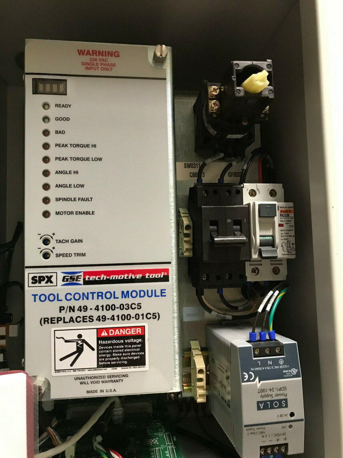 Tech-Motive Cs4100 System Controller,Gse Spx Tech-Motive Tool,49-4100-01C5,So