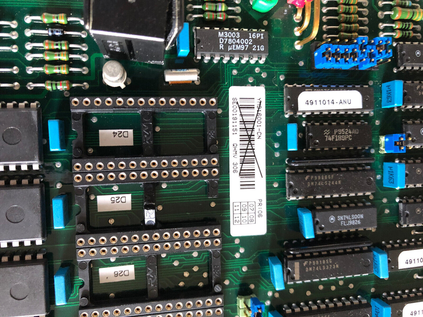 New Asea Qhmv-306 Ym316001-Cn/Pb Processor Board With Eproms,Abb Qhmv-306,Cx