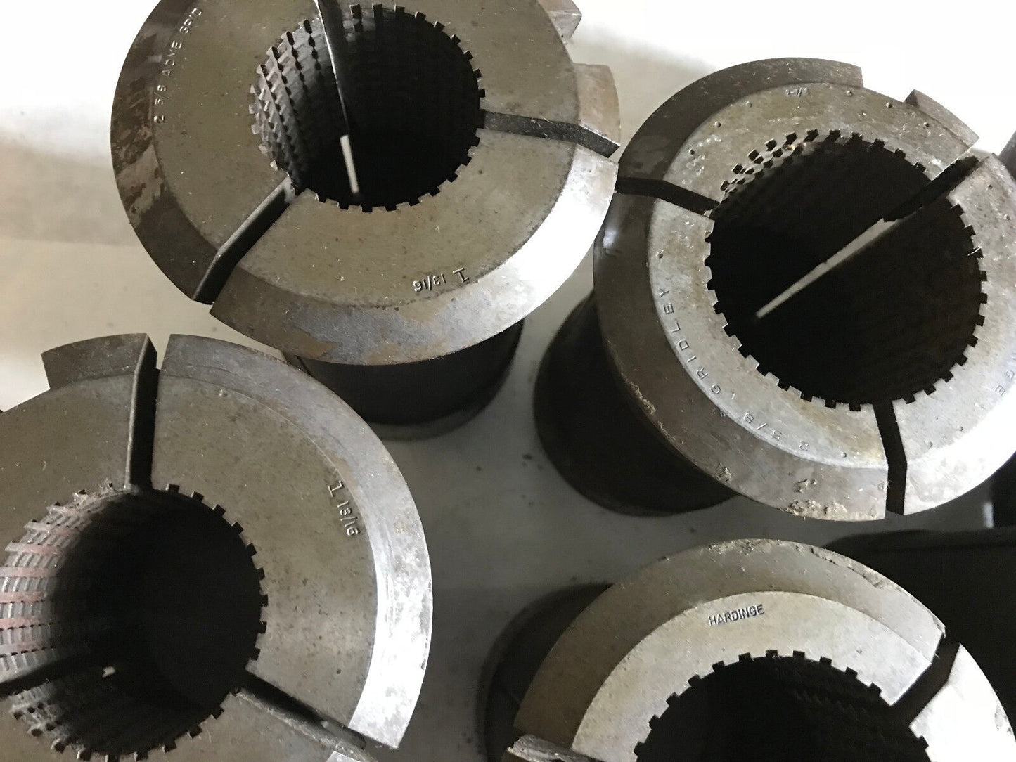 Lot 11 Hardinge 2-5/8" Gridley Round Collet 2-1/8,1-13/16,2-1/4,2 5/8,Aj