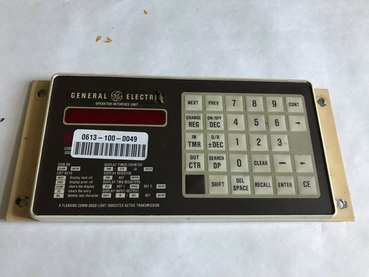 General Electric Tm77-21-001 Ge Operator Interface Unit, 44A720058-001,Tc