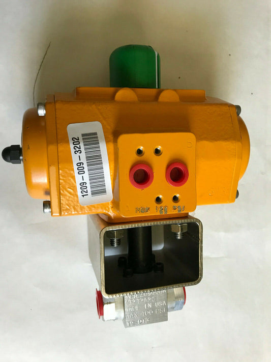 1/2" Npt Dmic Bv3lz0500ba Pneumatic Actuated Valve,4323Za2c,Max 400 Psi,10073,Sf