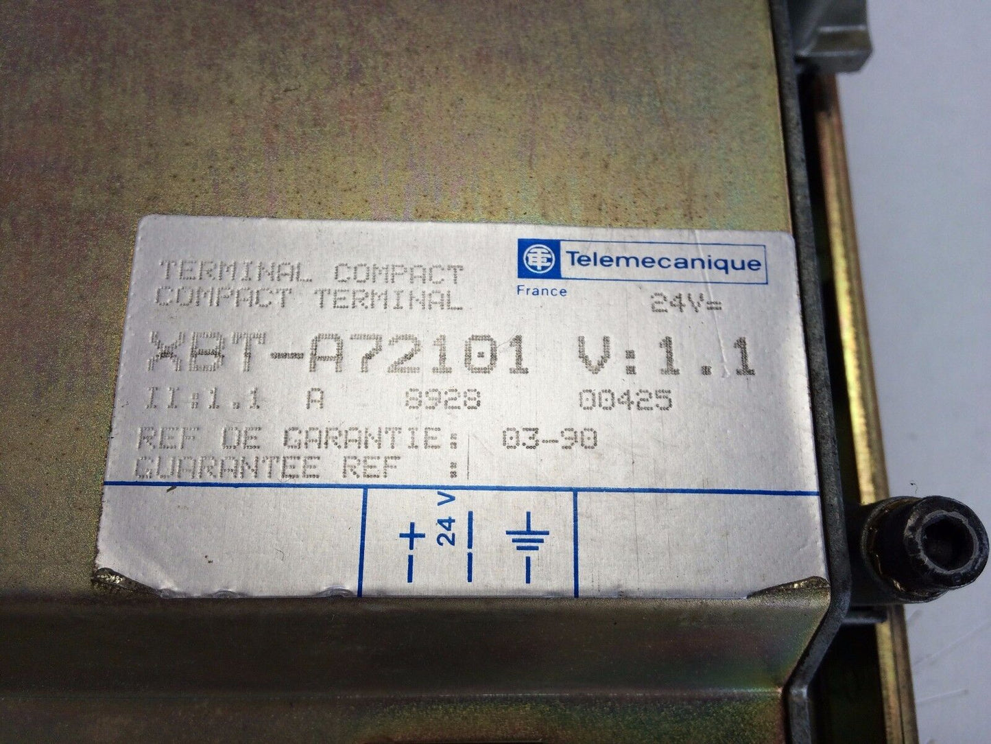 Wagner Telemecanique Xbt-A72101 Compact Terminal, Xbt-A72101 V: 1.1,8928,Fm