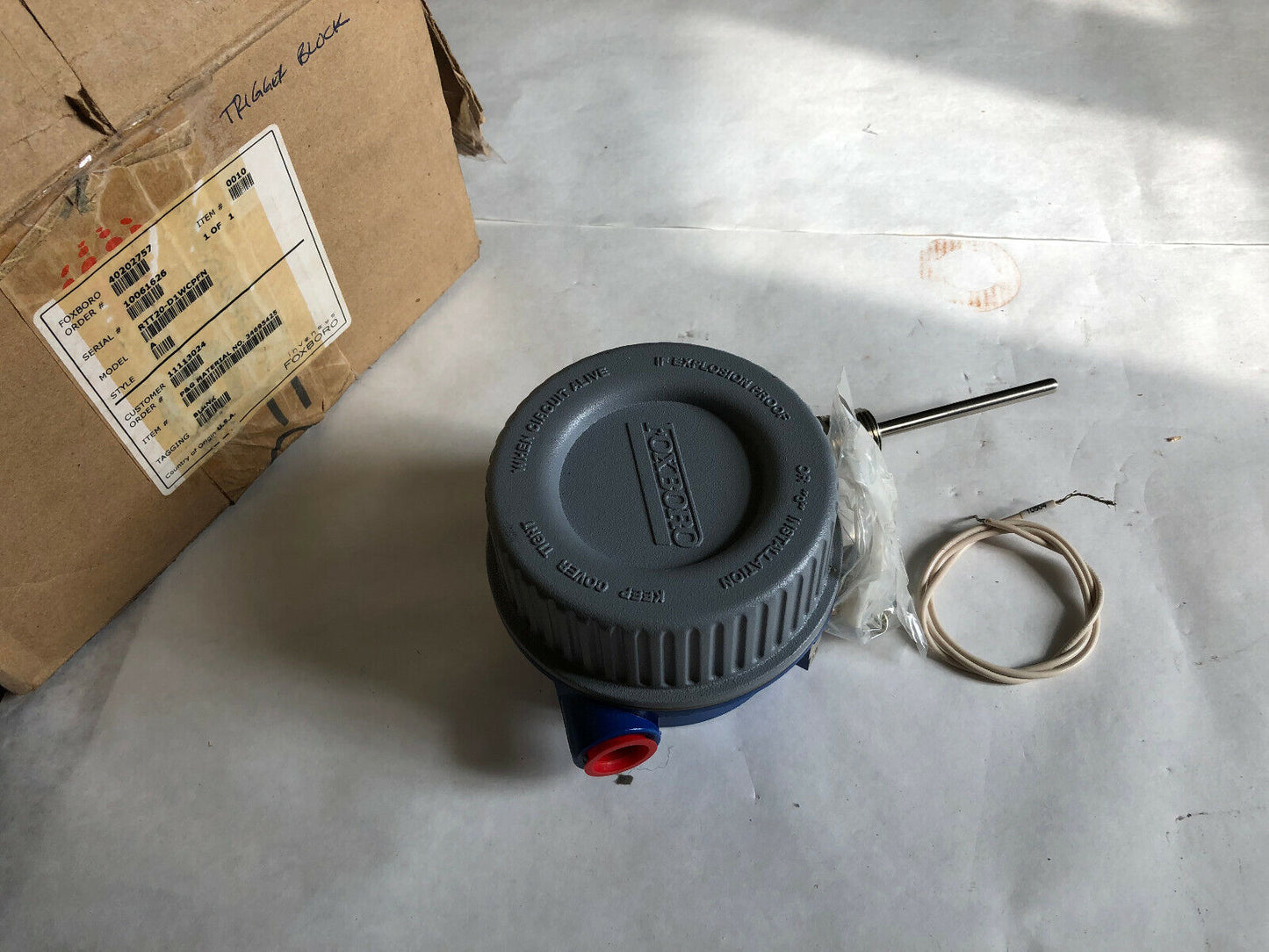 New Foxboro Rtt20-D1wcpfn Temperature Transmitter,0-1202*F Npt 1/2" 12-42Vdc,Sk