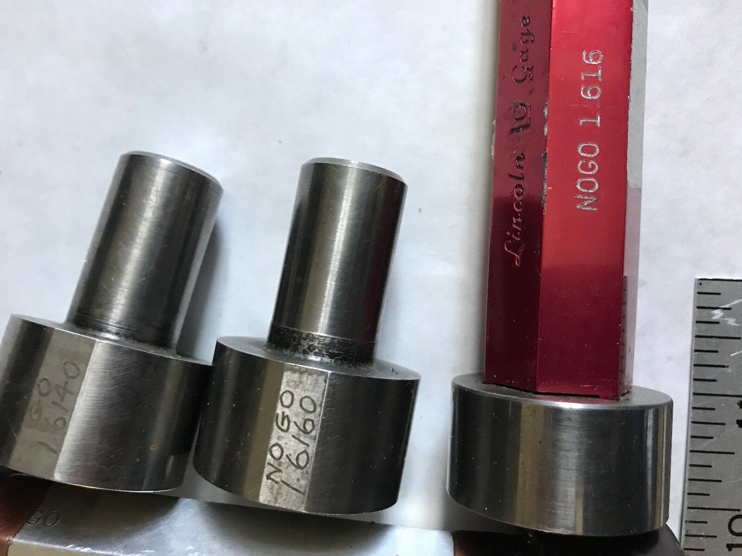 Lot Plug Gage Go Nogo Van Keuren 1.643,1.685,1.692,1.616,1.6160,1.6140,Es