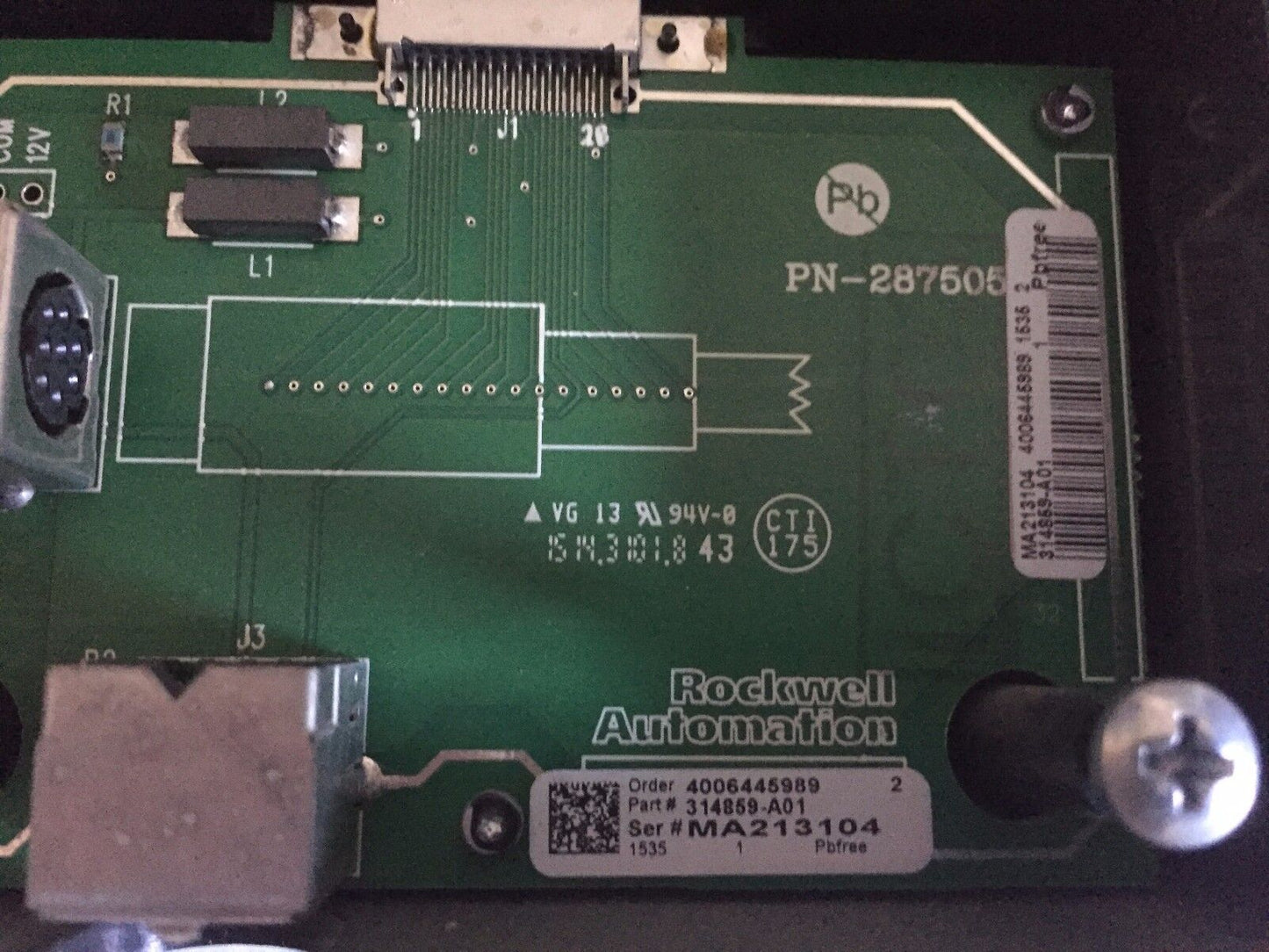 Allen-Bradley 314859-A01,Pn-287505,Allen-Bradley 314860,Ma213104 ,Ff