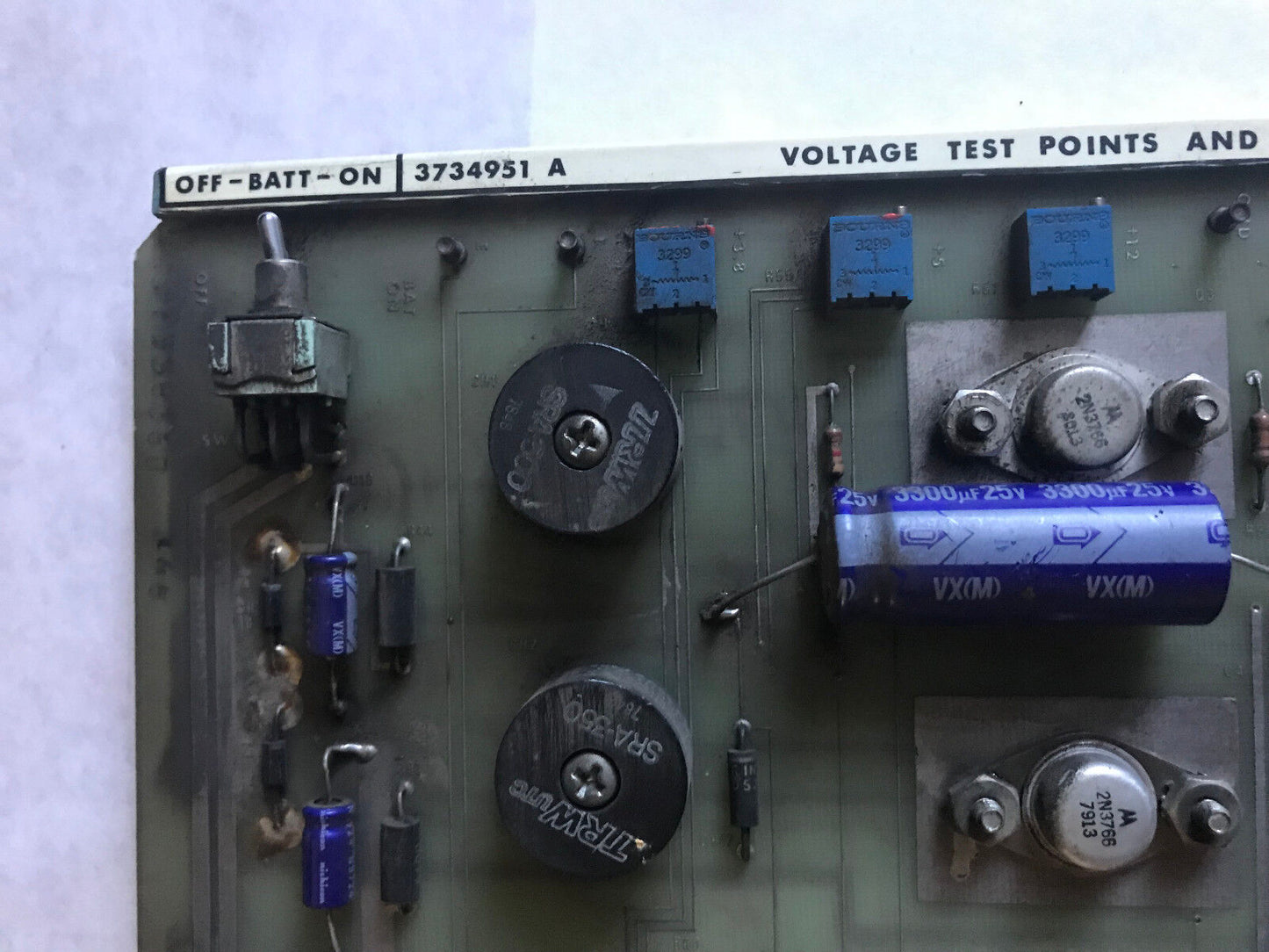 Bendix 3733556,3733557A,3733536,Ss Monitor Latch Memory Power 3734951A Board,Si
