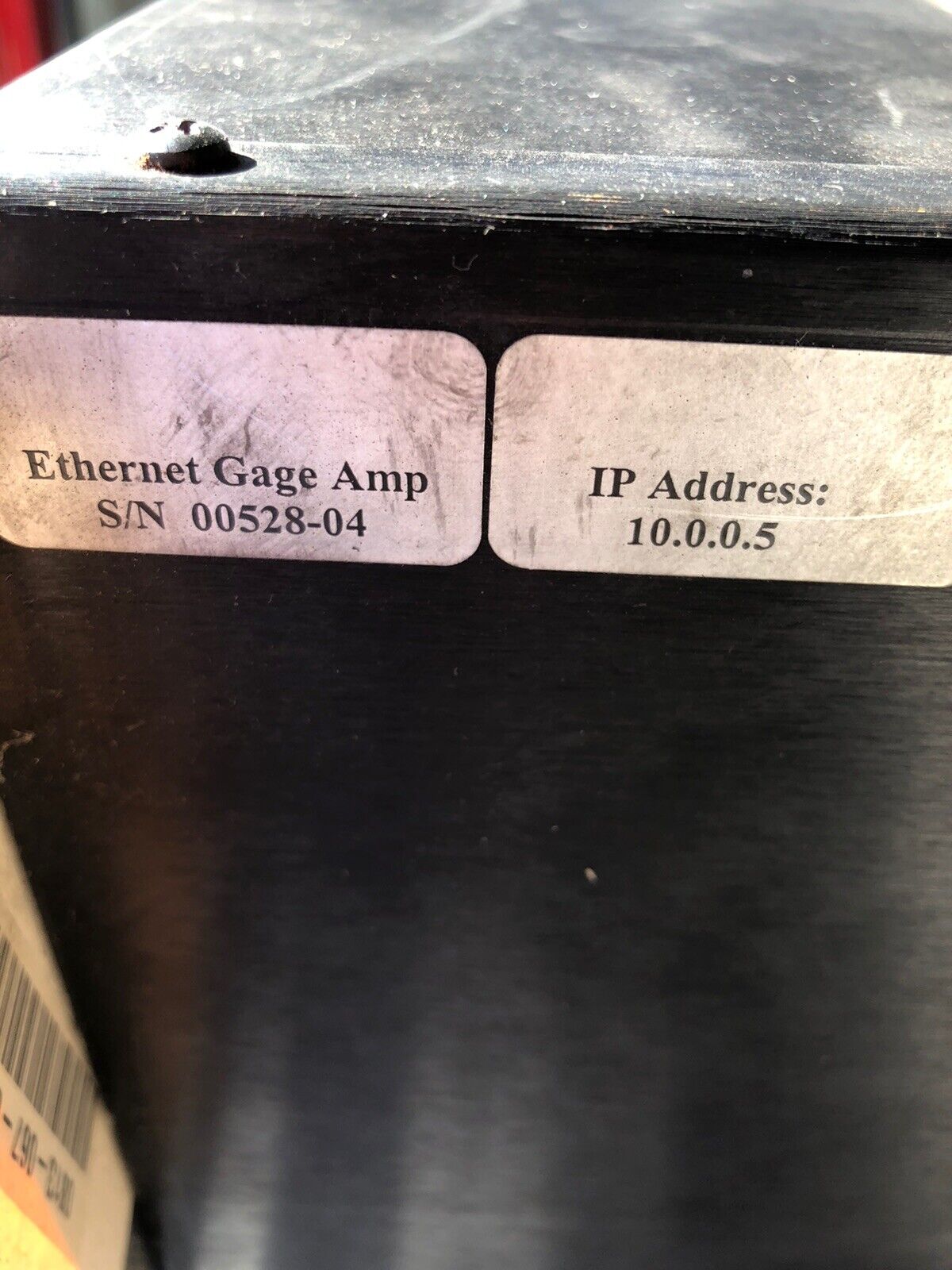 Balance Tech Ethernet Gage Amp Ip Address 10.0.0.5,Az