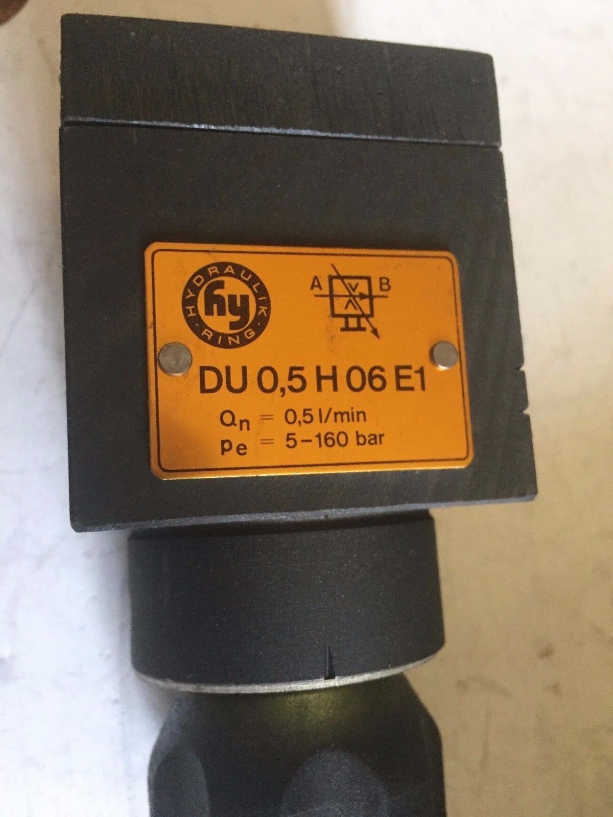 New Hydraulik Ring Du 0,5 H 06 E1,Hy Hydraulik Ring Du 0,5 H Lockout Valve,Br