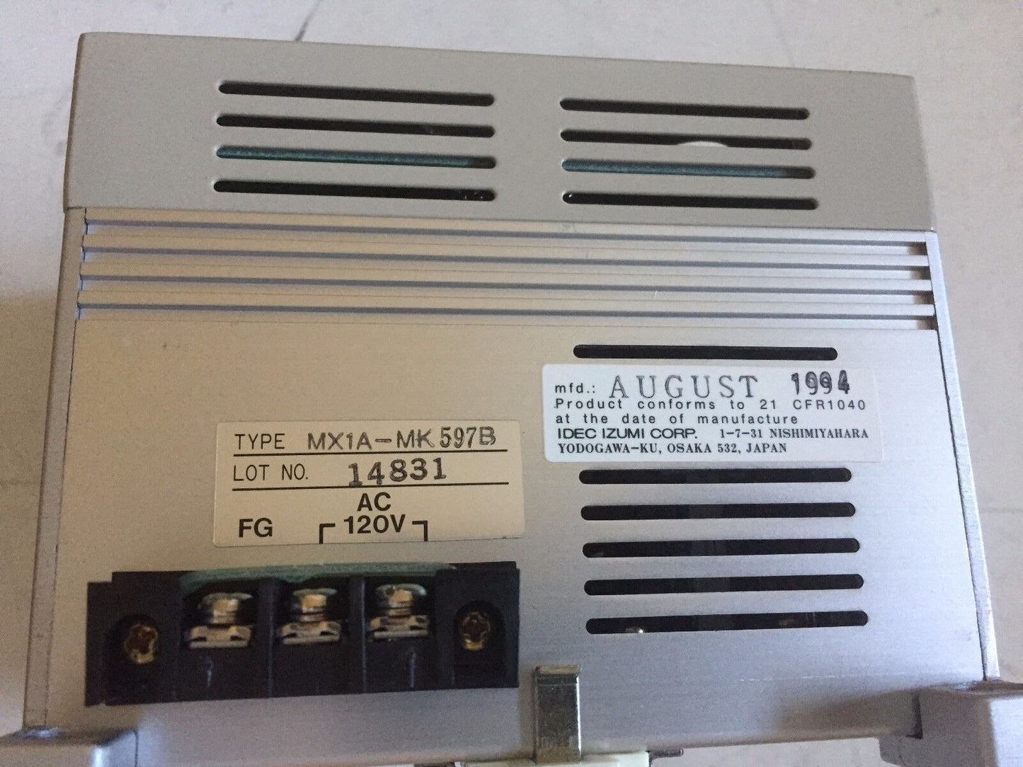 New Idec Mx1a-Mk597b,Idec Mx1a Laser Displacement Sensor,Bv