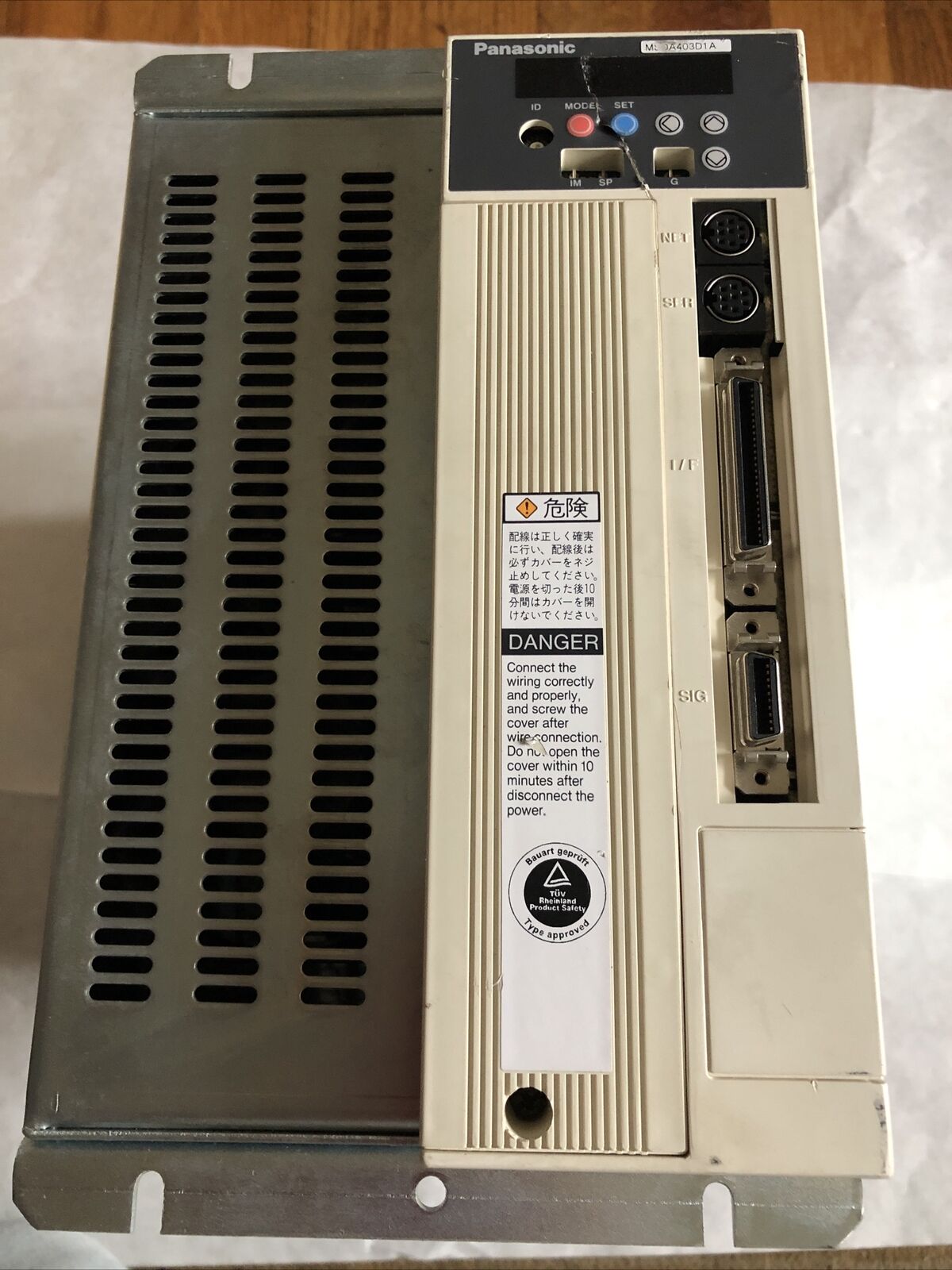 Panasonic Msda403d1a Ac Servo-Driver 113V Output,17Bits Encoder,4Kw,Bq