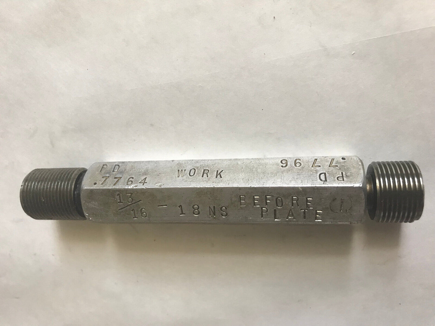 Go No Go Lh & Rh Thread & Plug Gauge Wmt-489 13/16-18Ns  Pd .7764, .7796 Work,Er