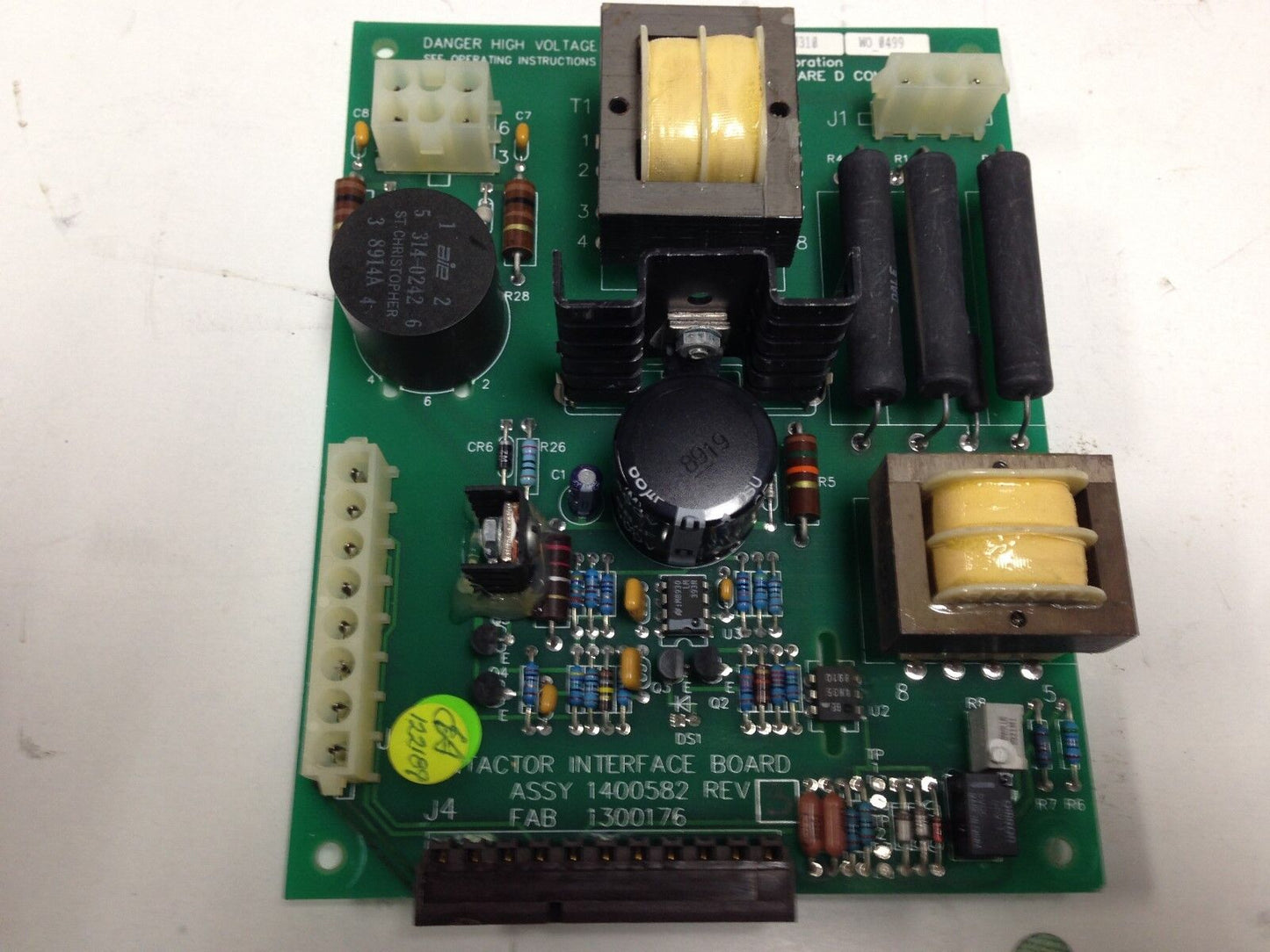 Pertron 1400582 Contactor Interface Firing Board,Fab 130176 A/W 1500118,Dk,Dd