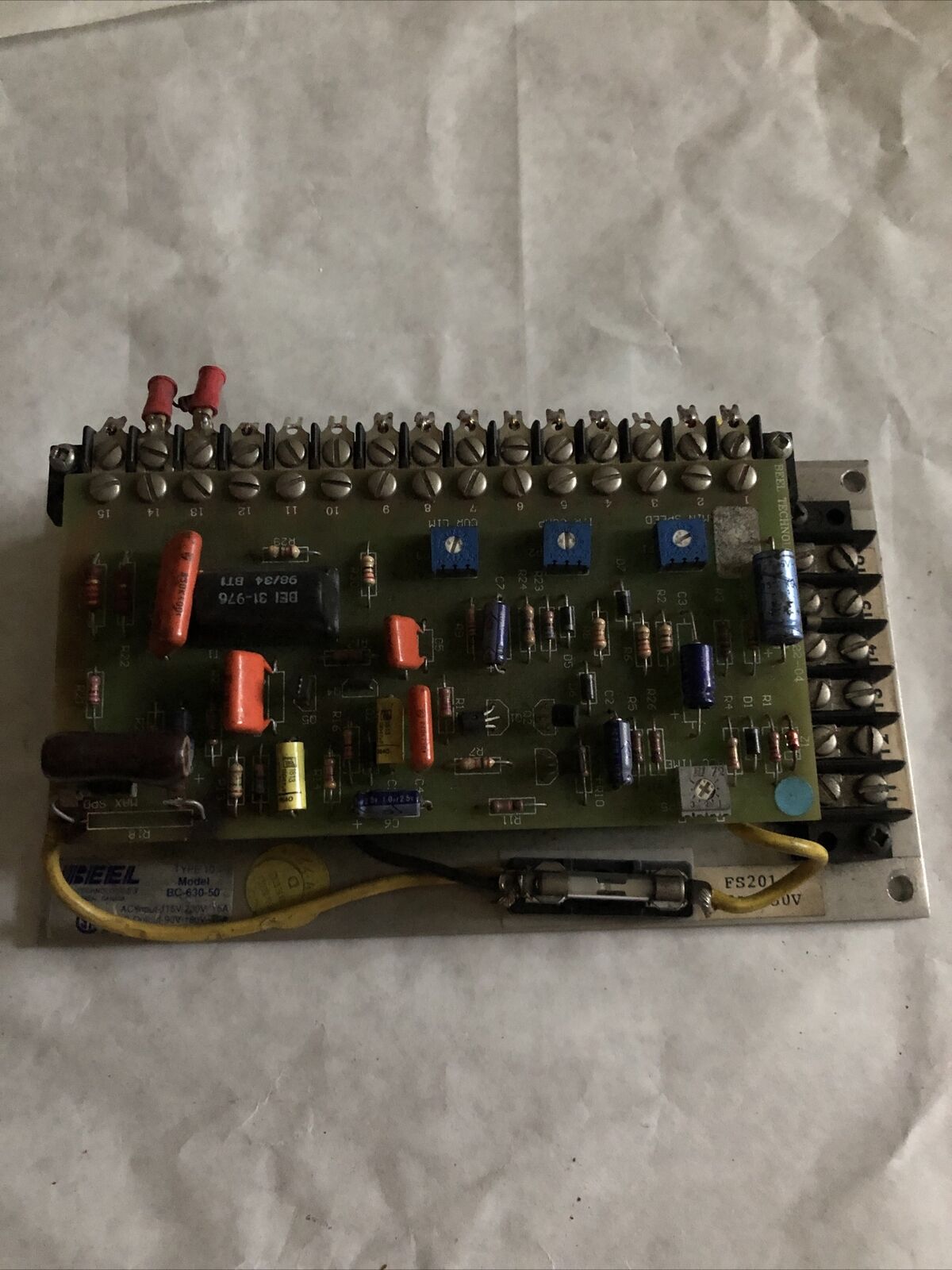 Beel Bc-630-50 Controls Drive In-115-230Vac-15A Out-90-180Vdc-12A,Ed