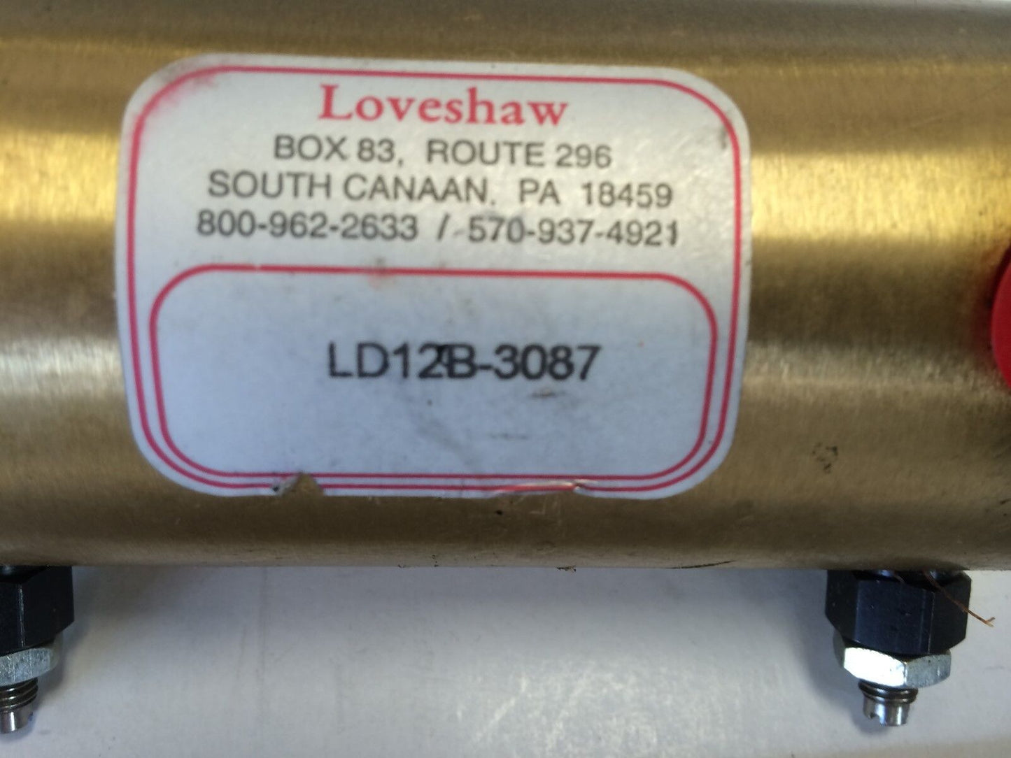 New Loveshaw Ld12b-3087 Cylinder Actuator,Bf