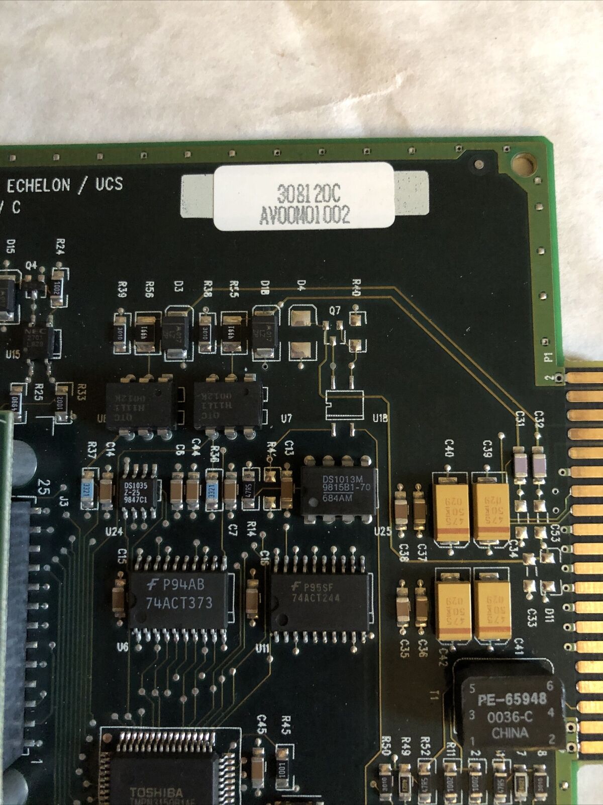Nordson 308119 Rev C ,308120C Surecoat Control Card, Sst,Av00m01002, Dc
