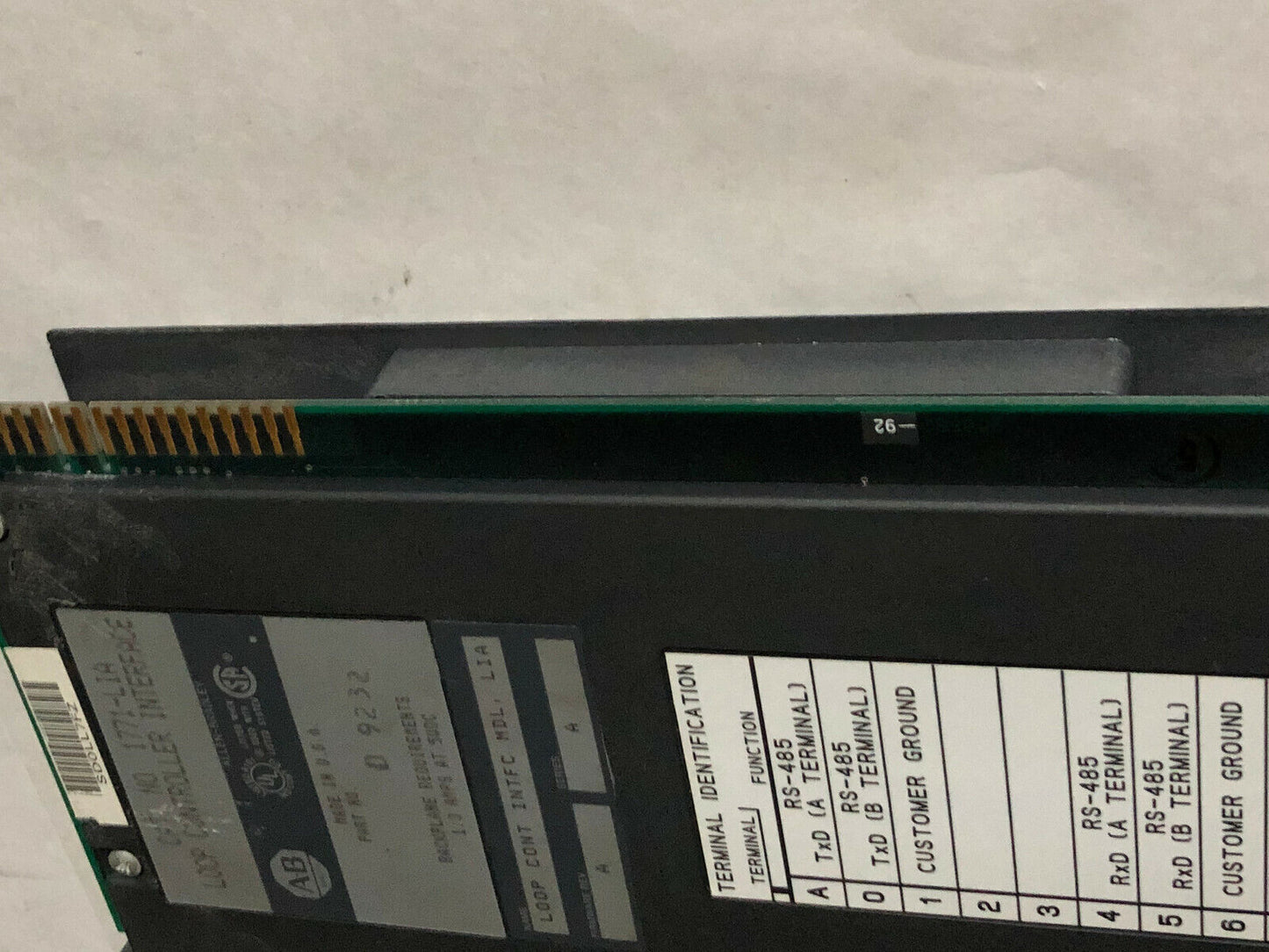 Allen Bradley 1771-Lia,A-B 1771-Lia ,Loop Controller Interface Module,Dh