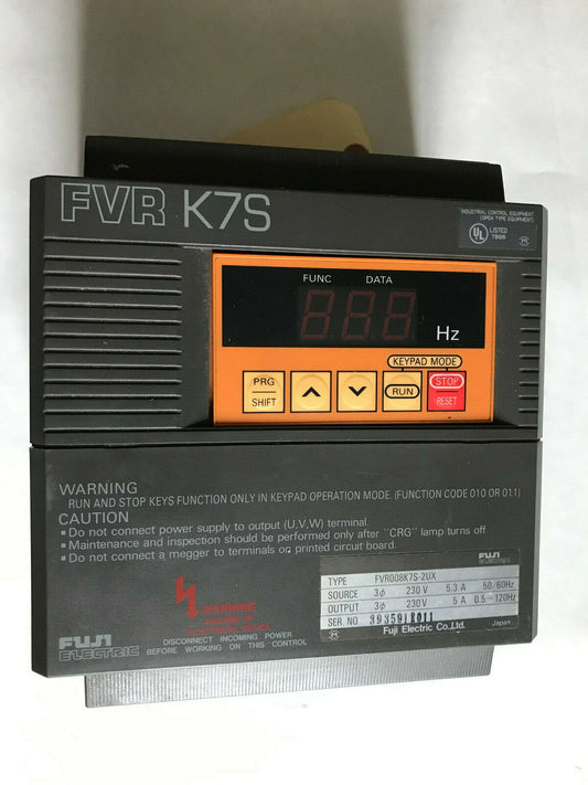 Fuji Electric Fvr008k7s-2Ux Control,Fuji Fvr008k7s-2Ux,Fuji Fvr K7s,So