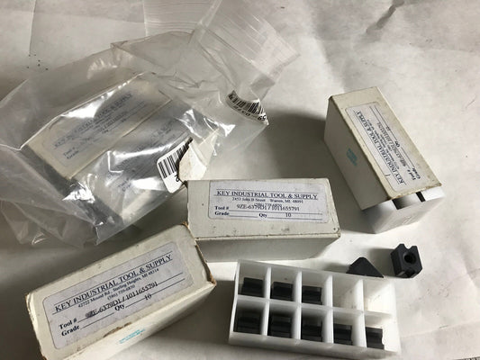 Lot 50 Key Industrial 1011655791 Carbide Inserts,Key 9Ze-6379D1,Eq