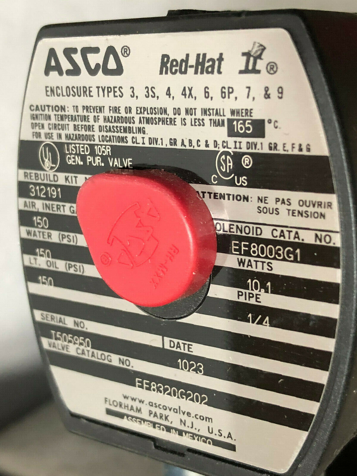 Westlock 2007Nby2e2m0200 Valve Positioner,Pbm Pavbl253s--0063,Asco Ef8320g202,Tj