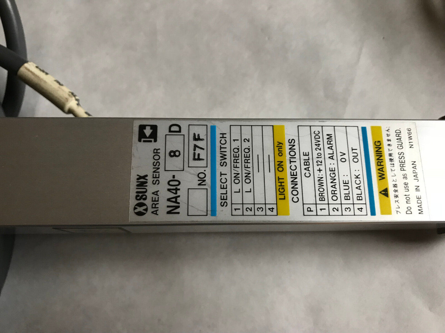 Lot 2 Sunx Na40-8D Area Sensor Main,End Unit Na40-4Eud,Na40-Mud/4Eud,Na40mup,Sb