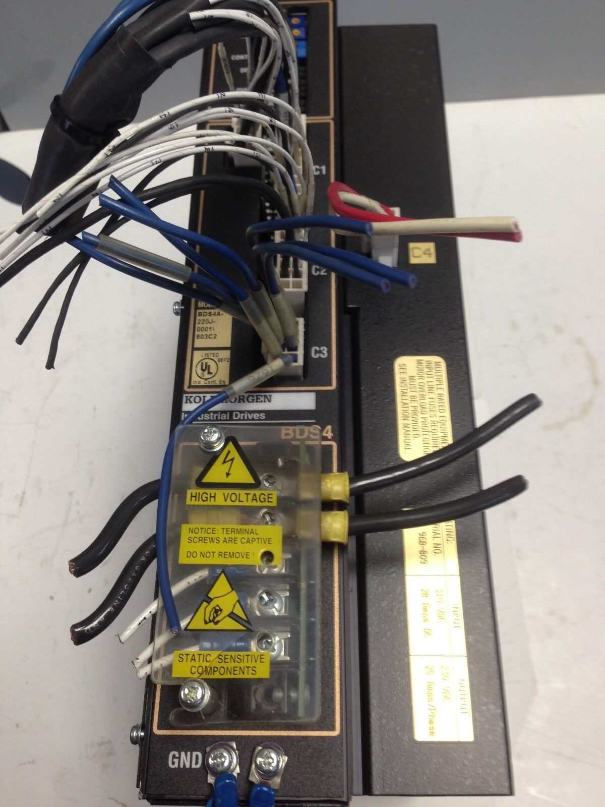 Kollmorgen Bds4a-220J-0001\603C2 Bds4 Ac Servo Drive,230Vac,(Error),Bds4a,Ey